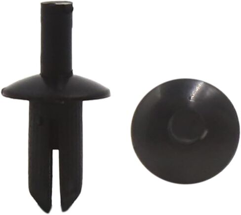 uxcell 40pcs 5mm Dia Hole Plastic Rivets Mudguard Fastener Retainer Clips Black Universal for Auto in Saudi Arabia