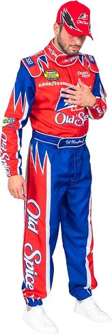 Cal Naughton Driver Deluxe FireSuit Phemsuit و Hat Halloween Costume Cosplay in Saudi Arabia