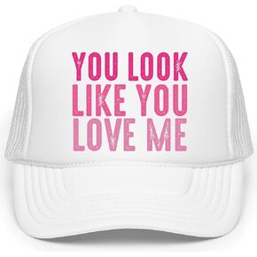 تبدو وكأنك تحبني Trucker Hat Country Song كلمات الكبار الكلاسيكية 5 لوحة Mesh Snapback in Saudi Arabia