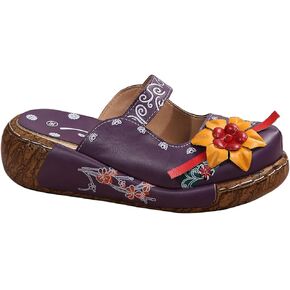 Slip-On Mule Clogs for Women Lightweight EVA Oustole for Long-Lasting Wear Handemade Wooden Clog Sandal in Saudi Arabia