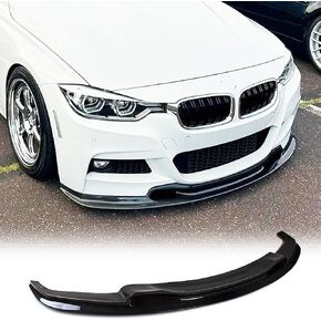 McArcar Kit Gloss Black Front Pumper Lip for BMW 3 Series F30 M Sport سيدان 2012-2018 320i 325i 328i 330i 335i 340i M-Tech Auto Chin Spoiler Operitor Outlet in Kuwait