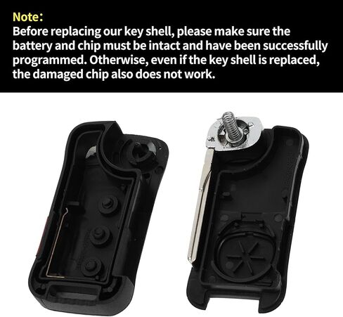 X AutoHaux Key Shell Case Entry Entry Key Remote Key FOB CASE PORSCHE CAYENNE 2005-2006 PORSCHE CAYENNE 2008-2011 4 Buttons KR55WK45022 in Kuwait