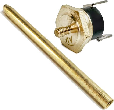 Electric Fan Push-in Radiator Fin Brass Probe Thermostat Temperature Switch Sensor Kit (2-Pack, 160'F On - 145'F Off) in Kuwait