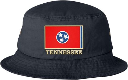 Go All Out Tennessee Flag with Classy Gold Trim Bucket Ponytail Visor Embroidered Cap Dad Hat in Saudi Arabia