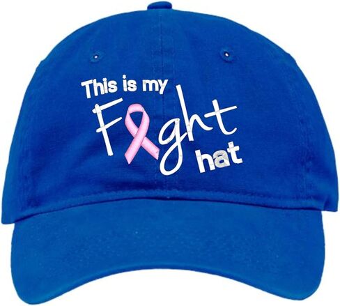 Go All Out This is My Fight Hat Breast Cancer Ribbon Dad Deluxe Trucker Flatbill Baseball Structured Embroidered Hat in Saudi Arabia