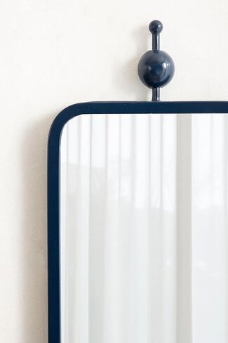 Kate and Laurel Kasota Mirt Traditional Slim Panel Gall Mirror ، 9 × 36 ، الأزرق البحري ، مرآة طويلة الطول لاستخدامها كدخول متعدد الاستخدامات أو جدار غرفة نوم in Saudi Arabia