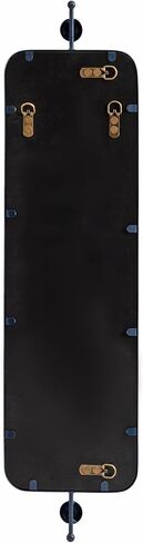 Kate and Laurel Kasota Mirt Traditional Slim Panel Gall Mirror ، 9 × 36 ، الأزرق البحري ، مرآة طويلة الطول لاستخدامها كدخول متعدد الاستخدامات أو جدار غرفة نوم in Saudi Arabia