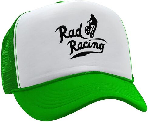 The Goozler Rad Racing Vintage Retro Classic Adjustable Unisex Trucker Hat Movie TV 80s 90s BMX Bicycle Biking Outdoors Cap in Saudi Arabia