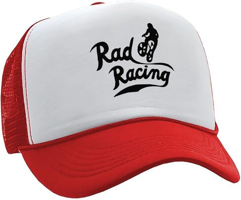 The Goozler Rad Racing Vintage Retro Classic Adjustable Unisex Trucker Hat Movie TV 80s 90s BMX Bicycle Biking Outdoors Cap in Saudi Arabia