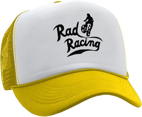 The Goozler Rad Racing Vintage Retro Classic Adjustable Unisex Trucker Hat Movie TV 80s 90s BMX Bicycle Biking Outdoors Cap in Saudi Arabia