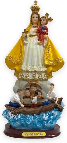 Imagen Estatua Virgen Caridad de Cobre 10 "تمثال سيدة التمثال الخيري الشكل الهدية الدينية in Saudi Arabia