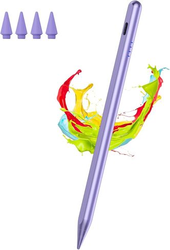 القلم القلم لـ IPAD 9 و 10th Generation 2018-2025 مع رفض النخيل ، وحساسية الميل ، وبدلة القلم الرصاص الرقمي اللوحي مع Apple iPad 6/7/8/10 ، Pro 11 "/12.9"/M4 ، AIR 3/4/5th/M2/M3 ، MINI 5/6th - Pink - Pink - in Kuwait