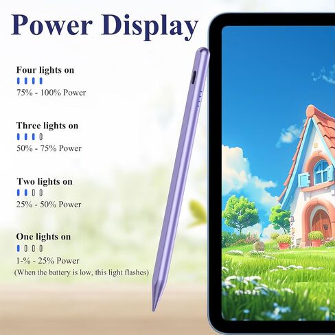 القلم القلم لـ IPAD 9 و 10th Generation 2018-2025 مع رفض النخيل ، وحساسية الميل ، وبدلة القلم الرصاص الرقمي اللوحي مع Apple iPad 6/7/8/10 ، Pro 11 "/12.9"/M4 ، AIR 3/4/5th/M2/M3 ، MINI 5/6th - Pink - Pink - in Kuwait