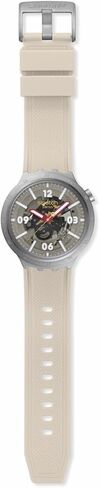 Swatch Unisex Casual Watch Beige Stainless Steel Quartz Confident Moment in Saudi Arabia