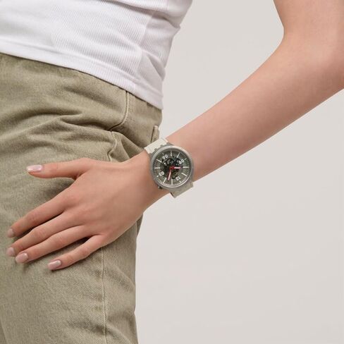 Swatch Unisex Casual Watch Beige Stainless Steel Quartz Confident Moment in Saudi Arabia