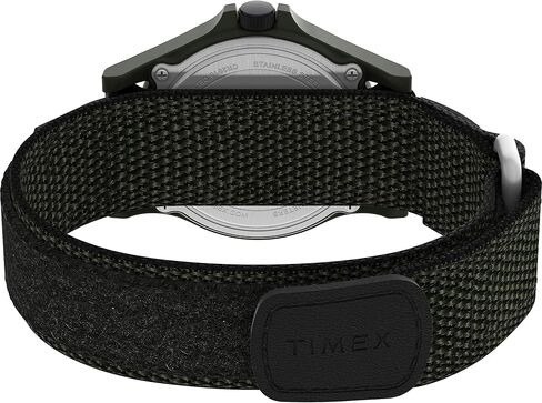 Timex Men's Expedition Acadia 40mm Watch - Black Fastwrap Cream Dial Green Case in Saudi Arabia