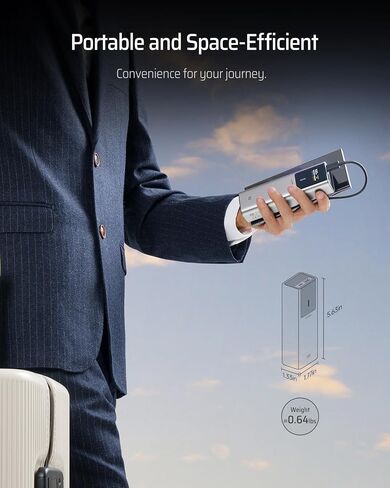 Cuktech 100W Power Bank ، 10000mah usb c Charger مع عرض TFT الذكي ، سلسلة iPhone 16/15 المتوافقة مع PD3.0 PD3.0 in Saudi Arabia