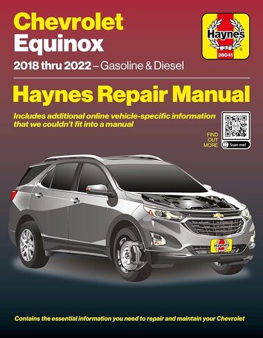 Haynes Chevrolet Equinox (2018-2022) Repair Manual – Maintenance, Troubleshooting, Wiring Diagrams, Step-by-Step DIY Instructions. in Saudi Arabia