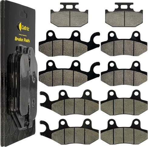 Caltric Front Rear and Middle Brake Pads Compatible with Yamaha Rhino 700 YXR700F YXR 700F 2008-2013 in Saudi Arabia