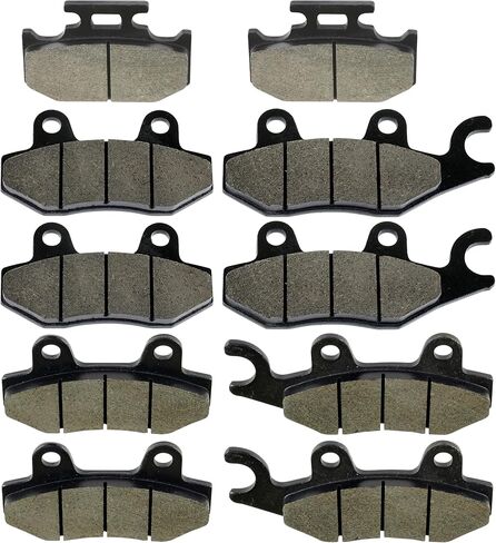 Caltric Front Rear and Middle Brake Pads Compatible with Yamaha Rhino 700 YXR700F YXR 700F 2008-2013 in Saudi Arabia