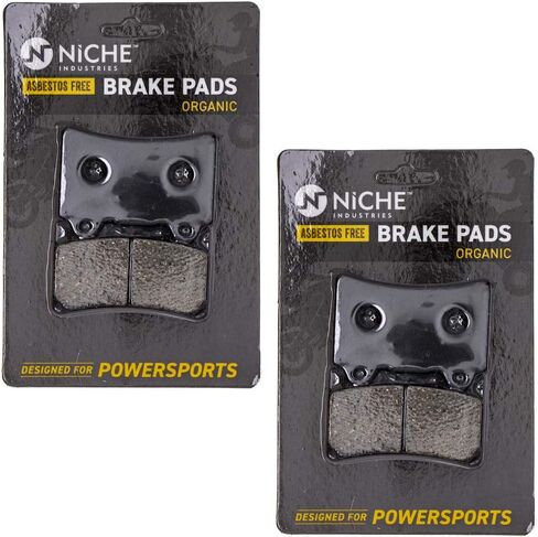 NICHE Brake Pad Set for Yamaha Royal Star Road FZR1000 FZR400S 4NK-W0046-00 Front Rear Organic 2 Pack in Saudi Arabia
