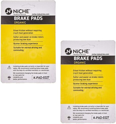 NICHE Brake Pad Set for Yamaha Royal Star Road FZR1000 FZR400S 4NK-W0046-00 Front Rear Organic 2 Pack in Saudi Arabia