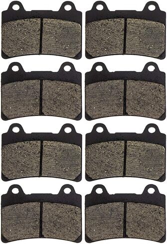 NICHE Brake Pad Set for Yamaha Royal Star Road FZR1000 FZR400S 4NK-W0046-00 Front Rear Organic 2 Pack in Saudi Arabia