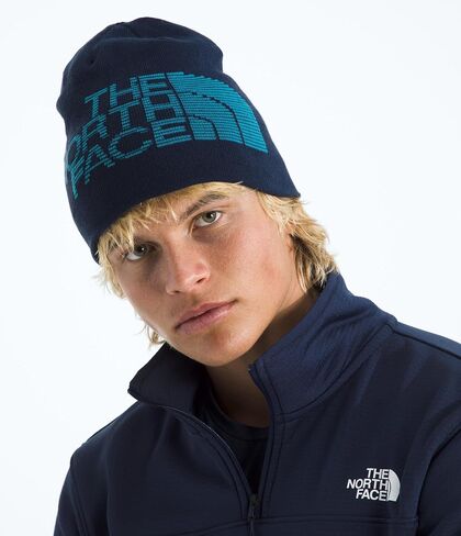 THE NORTH FACE Reversible Highline Beanie | Classic Fit, Double Sided Winter Hat for Men & Women, Oversized Logo in Saudi Arabia