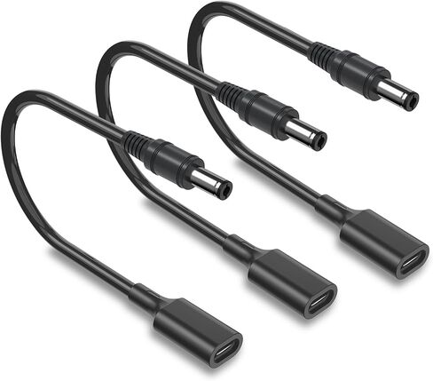 3.28Ft USB C to DC Adapter Cable, Type C USB-C Female Input to DC 5.5mm x 2.1mm Power PD Charge Cable Made for Camera, Power Bank, DVR, Recorder, Webcam Router, Scanner, 1Pack in Saudi Arabia