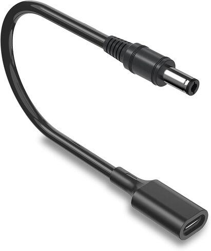 3.28Ft USB C to DC Adapter Cable, Type C USB-C Female Input to DC 5.5mm x 2.1mm Power PD Charge Cable Made for Camera, Power Bank, DVR, Recorder, Webcam Router, Scanner, 1Pack in Saudi Arabia