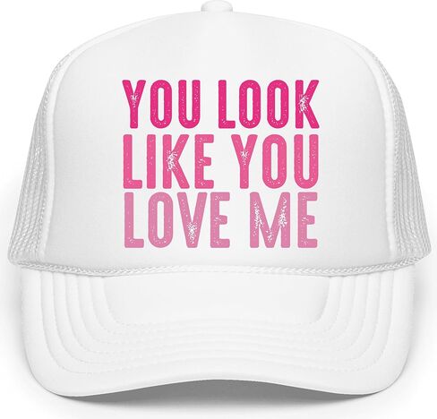 تبدو وكأنك تحبني Trucker Hat Country Song كلمات الكبار الكلاسيكية 5 لوحة Mesh Snapback in Saudi Arabia