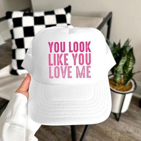 تبدو وكأنك تحبني Trucker Hat Country Song كلمات الكبار الكلاسيكية 5 لوحة Mesh Snapback in Saudi Arabia