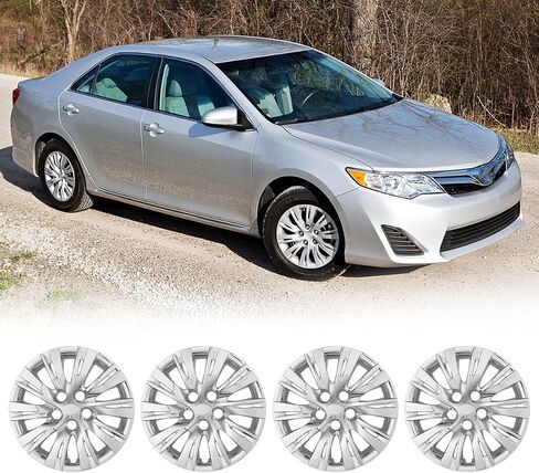 WolfX 16 Inch Hubcaps Set of 4 Wheel Rim Cover for Toyota Camry 2012-2014 (Included for Hybrid) (Only Fit for Steel Hub) PP Material Wheel Rim Hub Cap Replacement, Lacquer in Kuwait