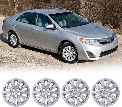 WolfX 16 Inch Hubcaps Set of 4 Wheel Rim Cover for Toyota Camry 2012-2014 (Included for Hybrid) (Only Fit for Steel Hub) PP Material Wheel Rim Hub Cap Replacement, Lacquer in Kuwait