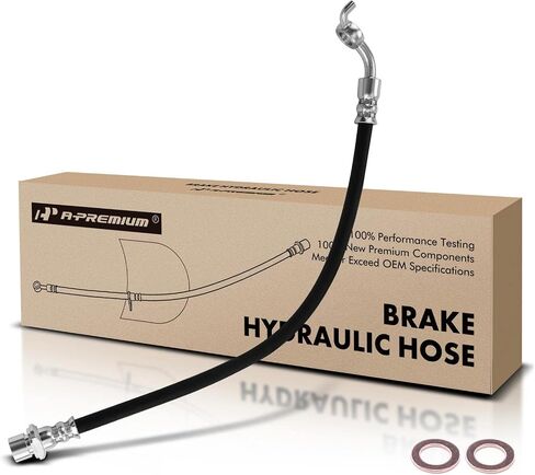 A-Premium Front Passenger Brake Hydraulic Hose Compatible with Select Lexus Models - GS350 2013-2019, RC300 2016-2019, RC350 2015-2019 - Replace# 9094702G58 in Saudi Arabia