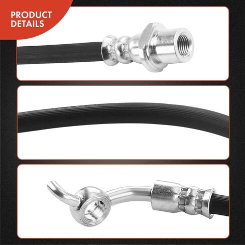 A-Premium Front Passenger Brake Hydraulic Hose Compatible with Select Lexus Models - GS350 2013-2019, RC300 2016-2019, RC350 2015-2019 - Replace# 9094702G58 in Saudi Arabia