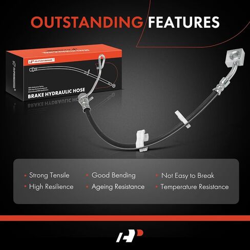 A-Premium Rear Driver Side Brake Hydraulic Hose Compatible with Select Ram Models - 1500 2011-2017 - Replace# 68211363AA in Saudi Arabia