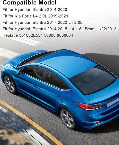 Starter Motor Fit for Hyundai Elantra Kia Forte Replace 361002E551 50006 8000604 1.8L 2.0L, 1.2KW 12 V CW 13T in Saudi Arabia