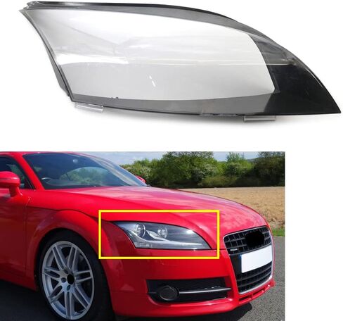 CHCURY1 Right Clear Lens Cover Cover Presention Shell Presention for Audi TT Roadster 2008 2009 2010 2011 2013 2013 in Saudi Arabia