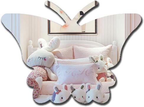 Whale Acrylic Mirror Non-Glass Shatterproof Mirror Lovely Animal Unbreakable Wall Mirror Decorative Frameless Mirrors for Home Room Decoration Gift for Kids Women Men in Kuwait
