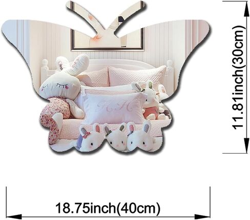 Whale Acrylic Mirror Non-Glass Shatterproof Mirror Lovely Animal Unbreakable Wall Mirror Decorative Frameless Mirrors for Home Room Decoration Gift for Kids Women Men in Kuwait