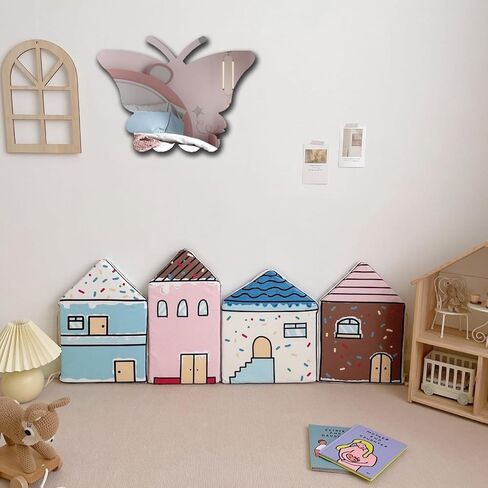 Whale Acrylic Mirror Non-Glass Shatterproof Mirror Lovely Animal Unbreakable Wall Mirror Decorative Frameless Mirrors for Home Room Decoration Gift for Kids Women Men in Kuwait
