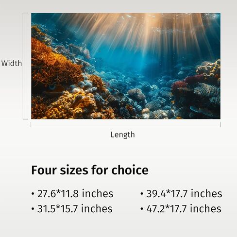 Aquarium Background, Reptile Tank Background, Desert Terrarium Background Vinyl 27.6 x 11.8 inches in Saudi Arabia