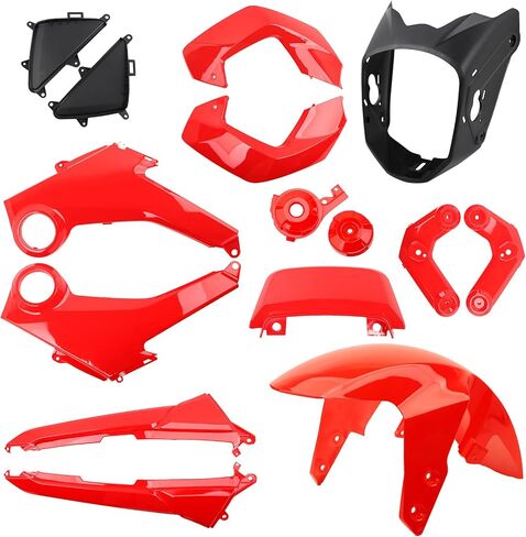 مجموعة هدايا الدراجات النارية Mokuo مصنوعة من مادة ABS متوافقة مع Honda Grom Msx 125 SF 2013-2016، لون أخضر تفاحي in Saudi Arabia