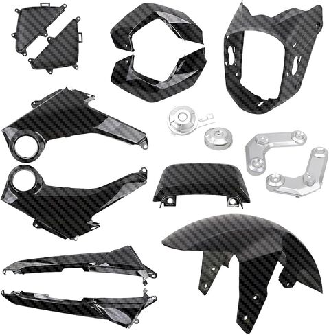 Mokuo Motorcycle Fairing Kit in ABS Material Compatible with Honda Grom Msx 125 SF 2013-2016, Apple Green Color in Kuwait