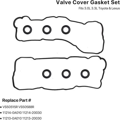 VS50717R Valve Cover Gasket for 2010 Toyota Tacoma 4Runner SR5 for 2005-2020 Toyota Tacoma 2WD/4WD SR SR5 PreRunner 2WD in Saudi Arabia