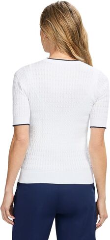 IZOD Women's Short Sleeve Cardigan Sweater in Saudi Arabia