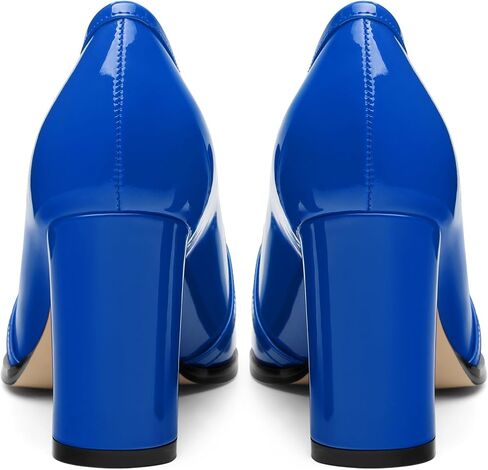 Women's Chunky Heel Square Toe Pumps, Heel High Loafers for Women, Office Commuter Party Prom Single Shoes in Saudi Arabia