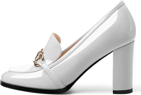 Women's Chunky Heel Square Toe Pumps, Heel High Loafers for Women, Office Commuter Party Prom Single Shoes in Kuwait