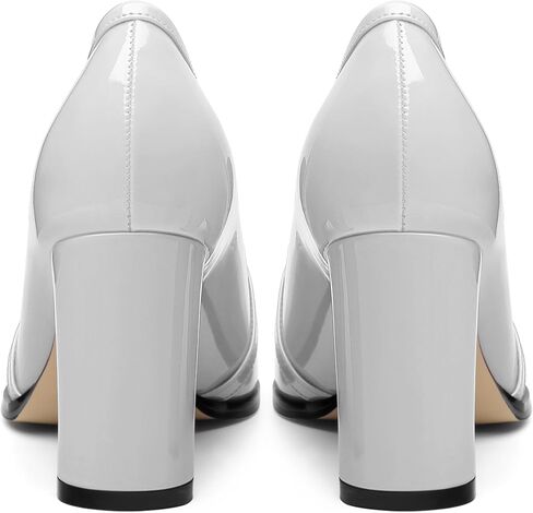 Women's Chunky Heel Square Toe Pumps, Heel High Loafers for Women, Office Commuter Party Prom Single Shoes in Kuwait